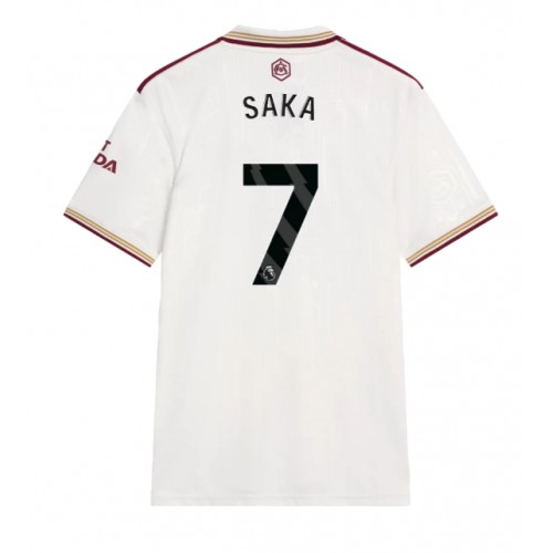 Maglia Calcio Arsenal Bukayo Saka #7 Terza Divisa 2025-26 Manica Corta